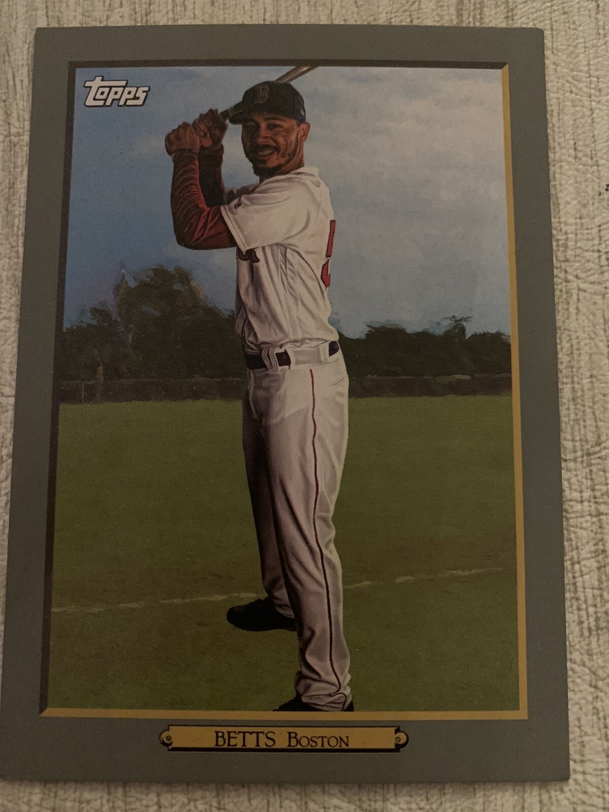 2020 Topps Series 1 Turkey Red Box Topper Mookie Betts Red Sox OTR-7 Baseball Card