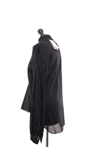 Dorothee Schumacher Long Sleeve Tunic Blouse S (2) Black Lacing Transparent NEW - Picture 4 of 6
