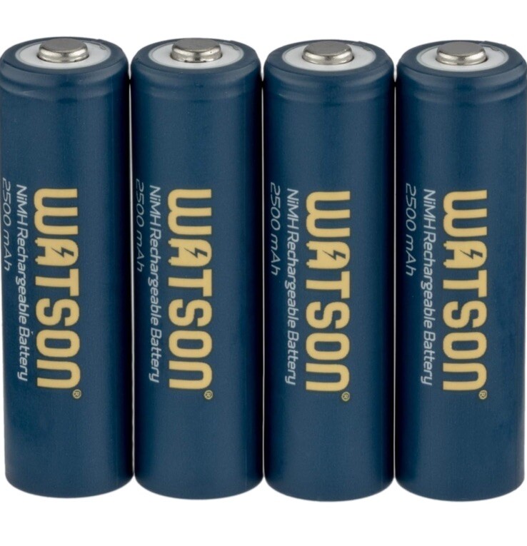 Watson 4Hour Rapid Charger AA and AAA NiMH and NiCd Rechargeable+4 Batteries