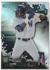 Estevan Florial 2019 Bowman Chrome Top 100 Prospect Insert Card #BTP-71