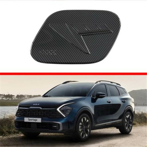 Carbon Fiber Fuel Gas Tank Cap Cover Trim For Kia Sportage 2022 2023 Accessaries - Picture 2 of 7