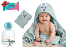 JAFRA Tender Moments Baby Cologne, Hooded GREEN Towel, FREE baby wipes, GIF SET
