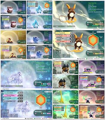 Pokemon Let's Go Shiny Alolan Golem 6IV-AV Trained