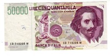 Italien ITALY ITALIA Banknote 50000 LIRE 1992 P116 CANFARINI GUTER ZUSTAND
