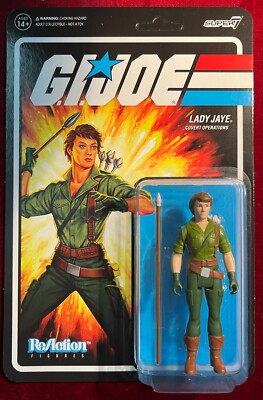 Super7 ReAction GI JOE LADY JAYE Covert Operations 3.75'' Action Figure