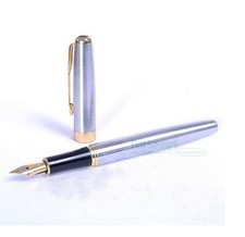 Baoer 388 Stainless Steel & Gold Fountain Pen...