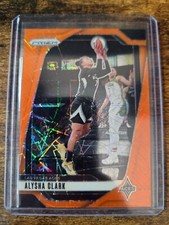 2024 Panini Prizm WNBA Alysha Clark Orange Velocity Prizm #101 Las Vegas Aces