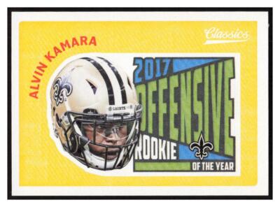 2018 Panini Classics Award Winners Stickers #2 Alvin Kamara - New Orleans Saints