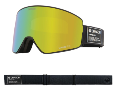 Dragon PXV2 Anthracite Lumalens Gold Ion/Amber Goggle NIB NEW 2021