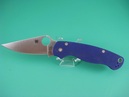 FACTORY 2ND SPYDERCO PARAMILITARY 2 C81GPDBL2 PurpleBlue Blurple CPM-S110V Knife