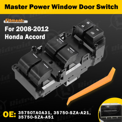 OEM Driver Left Master Power Window Door Switch For 2008-12 Honda Accord EX&EXL