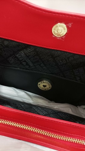 Borsa LOVE MOSCHINO QUILTED PU ROSSO donna in eco pelle JC4014PP1DLA0500 - Foto 6 di 8