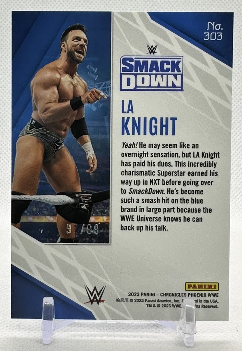 LA Knight 2023 Panini Chronicles #303 Phoenix WWE NXT Blue