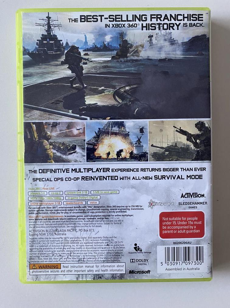 Call Of Duty Modern Warfare 3 Xbox 360 GC PAL eBay
