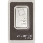 50 gram Platinum Bar - Valcambi Suisse - 999.5 Fine in Sealed Assay