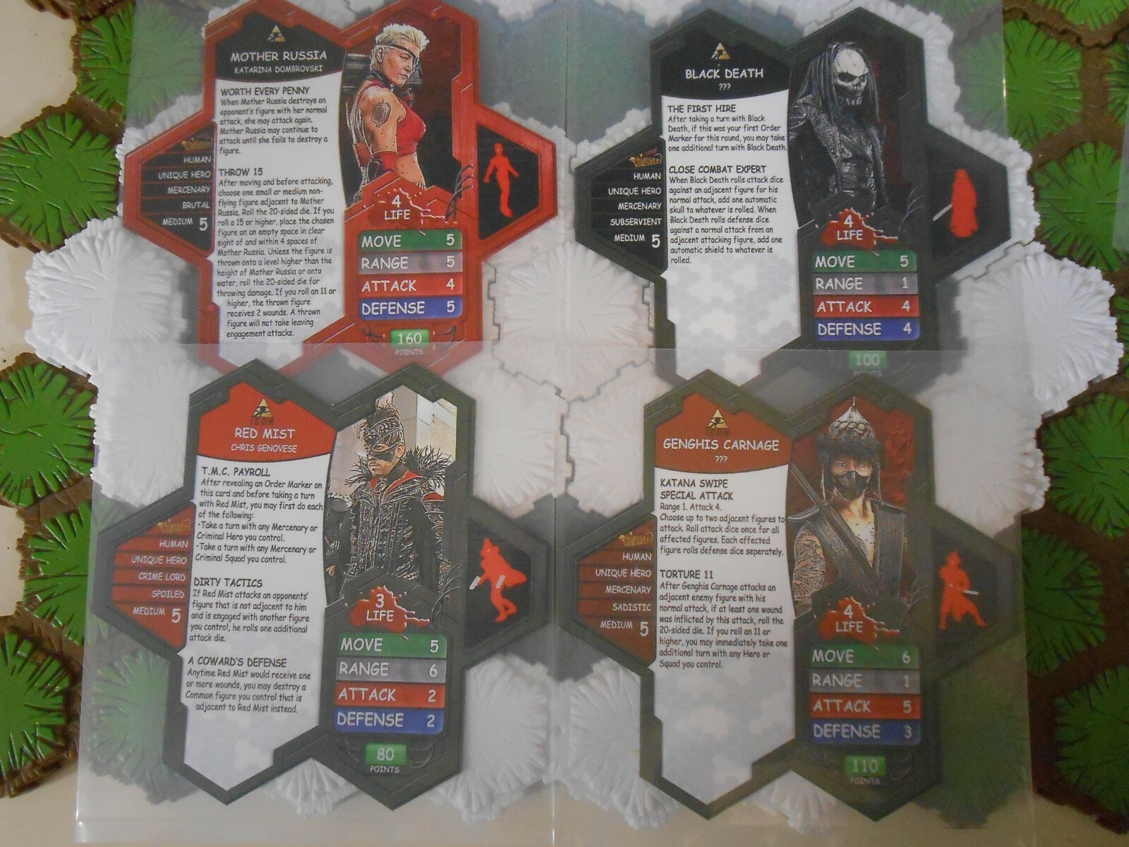Heroscape Custom Kick Ass Heroes & Villains 9 Character Battlepack ...