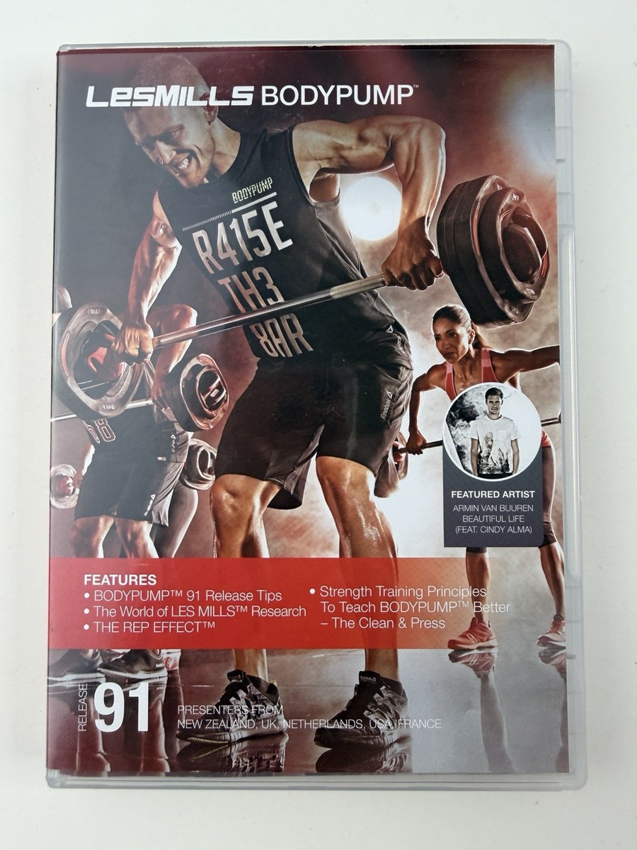 Les Mills Body Pump 91 DVD + CD + Booklet Notes Strength Workout