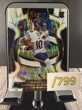 2025 Panini Select Concourse Luther Burden #72 White Shock Prizm /799 (RC) BEARS