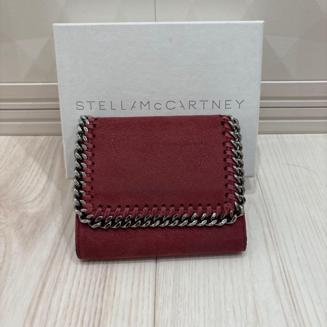 STELLA McCARTNEY Women Burgundy Trifold Wallet Limited Edition VHTF Designer Col
