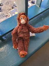 Ikea 7.5" Djungelskog Mini Monkey Orangutan Plush Stuffed Brown Animal Toy