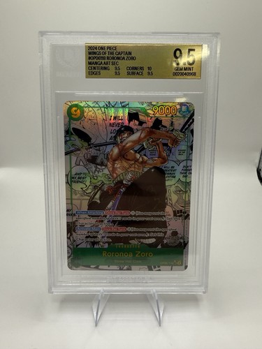 Roronoa Zoro (Alternate Art Manga) graded BGS 9.5 for sale on eBay