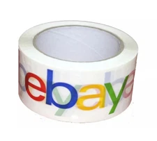 1 Roll 2" x 75 yds Official eBay Branded Packaging Packing Tape Colorful Logo