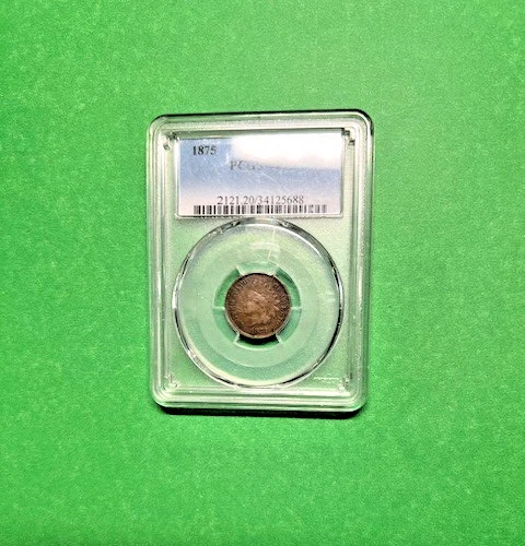 1875 Indian Cent : PCGS  VF20