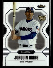 2007 Finest #139a Joaquin Arias Rookie Photo Variation #/439 Card Texas Rangers