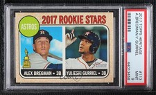 2017 Topps Heritage Rookie Stars Alex Bregman Yuli Gurriel #113 PSA 9 MINT vk8