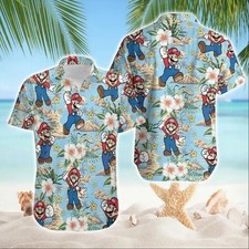 Super Mario 3D HAWAII SHIRT Mother Day Gift All Over Print Best Price Us Size