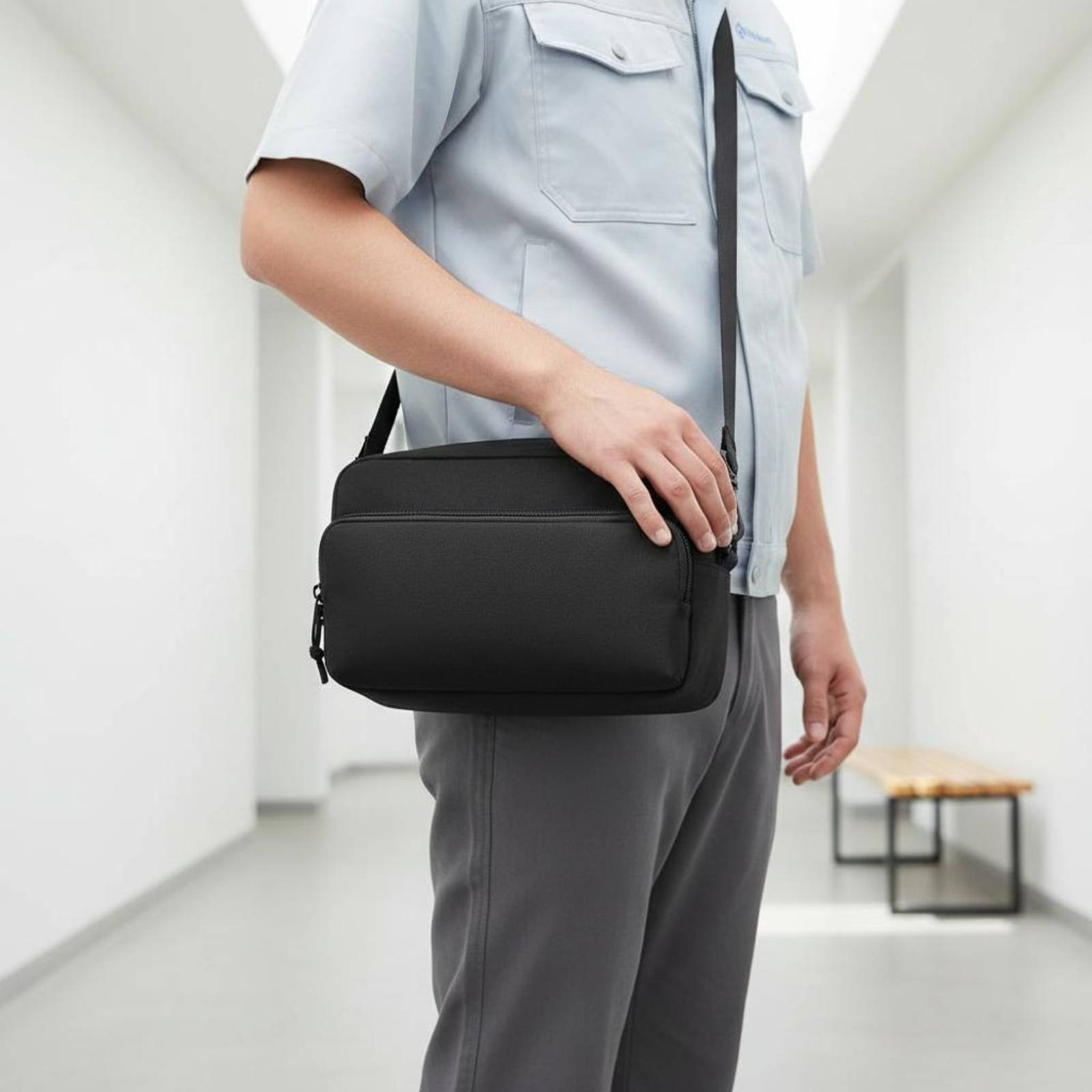 Thermal Imager Carrier Portable Temperature Bag Fastener Closure for Work Site
