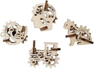 UGears U-Fidget 3D Wooden Puzzle Set Tribiks
