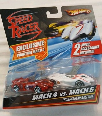 HOT WHEELS Speed Racer Exclusive Phantom Mach 4 vs Mach 6 Thunderhead Raceway
