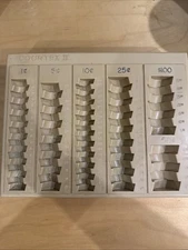 Countex II Coin Tray By MMF Industries Bank Coin Sorter Counting Tray Vintage