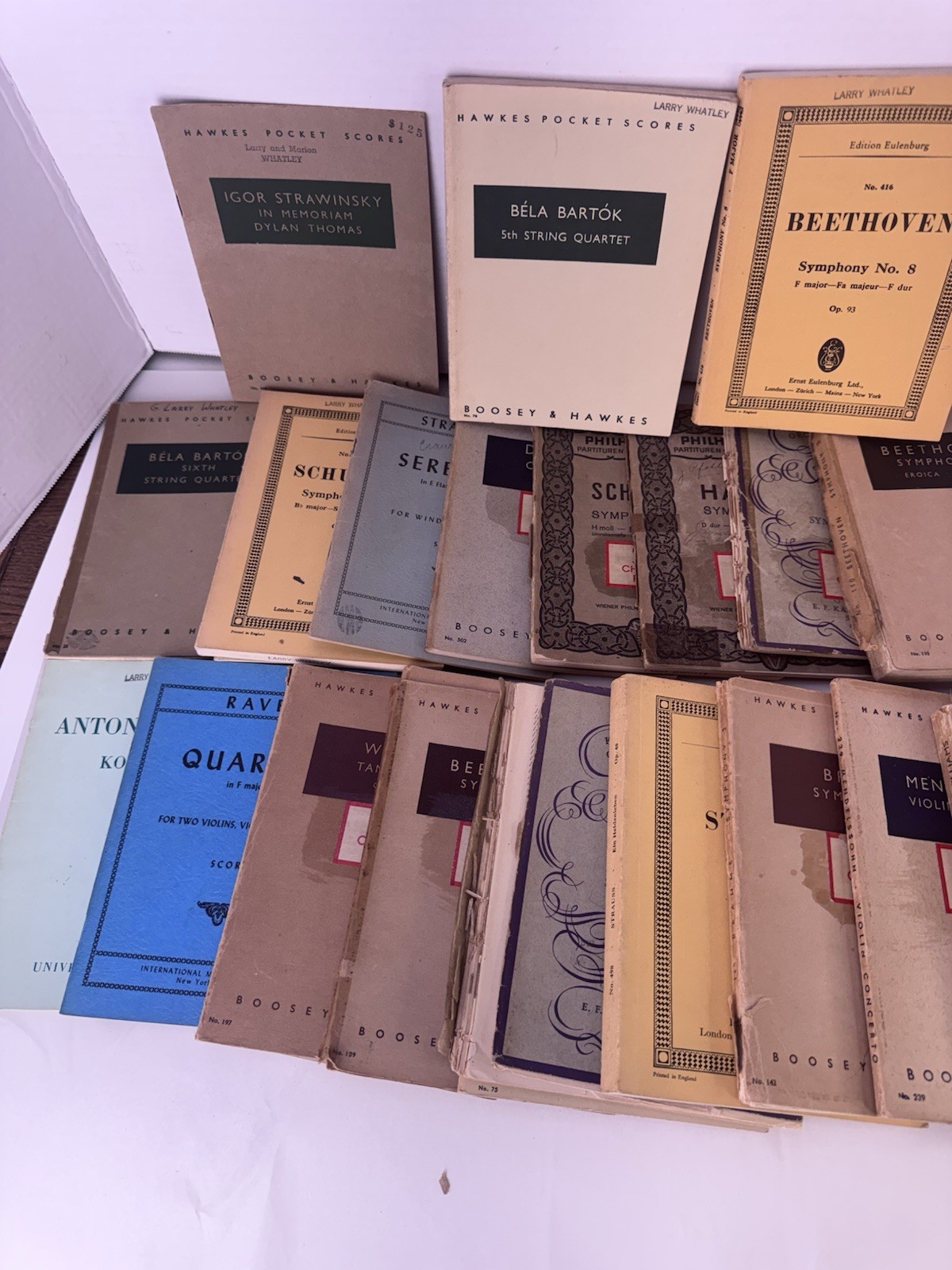 58 Vintage Classical Music Scores Lot Hawkes Kalmus Eulenburg Beethoven Mozart