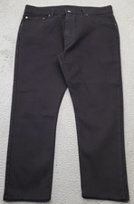 Levi's 512 Straight Jeans Mens 36x30 Black Denim Stretch Red Tab Boho Streetwear