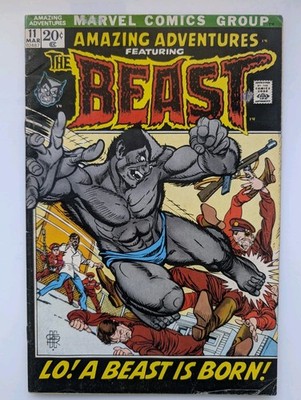 Amazing Adventures 11 1st Appearance Beast with Fur Key Glossy Mid Grade 1972