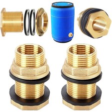 Tankverschraubung, Messing, 1/2 Zoll Außengewinde, 3/8 Zoll Innengewinde, Was...