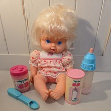 Baby All Gone Doll With Accessories. Spoon bottle Kenner Vintage VERY RARE!!!!