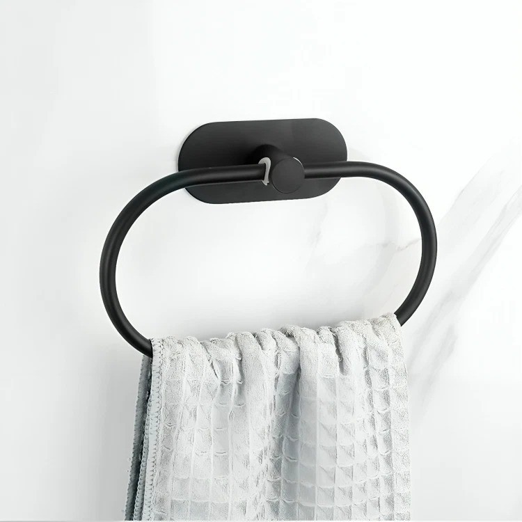 Ring Rack Holder Stainless Steel Wall Mounted Self-adhesive