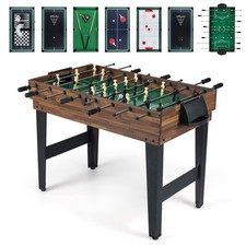 10 in 1 Game Table Combo w/ Foosball Air Hockey Pool Ping Pong Chess Checkers