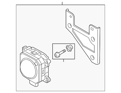 2017 - 2018 OEM Audi VW Radar Cruise Control Distance Sensor 