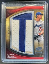 2009 Upper Deck Icons Clayton Kershaw Lettermen Patch VAR #/30 Dodgers