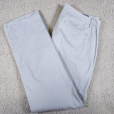 Bonobos Mens Straight Leg Chino Pants 36 x 32 Blue 100 Cotton Casual Trousers