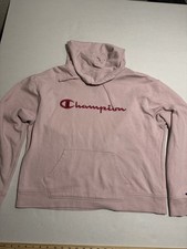 Champion Women's Pink Pullover Sweatershirt, XL Hoodie