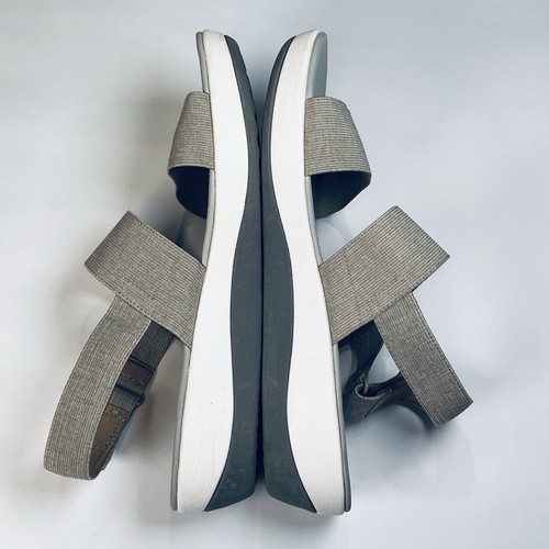Sandalias Clarks Cloud Steppers Arla Jacory para mujer 9,5 gris plata correa con correa - Imagen 5 de 14