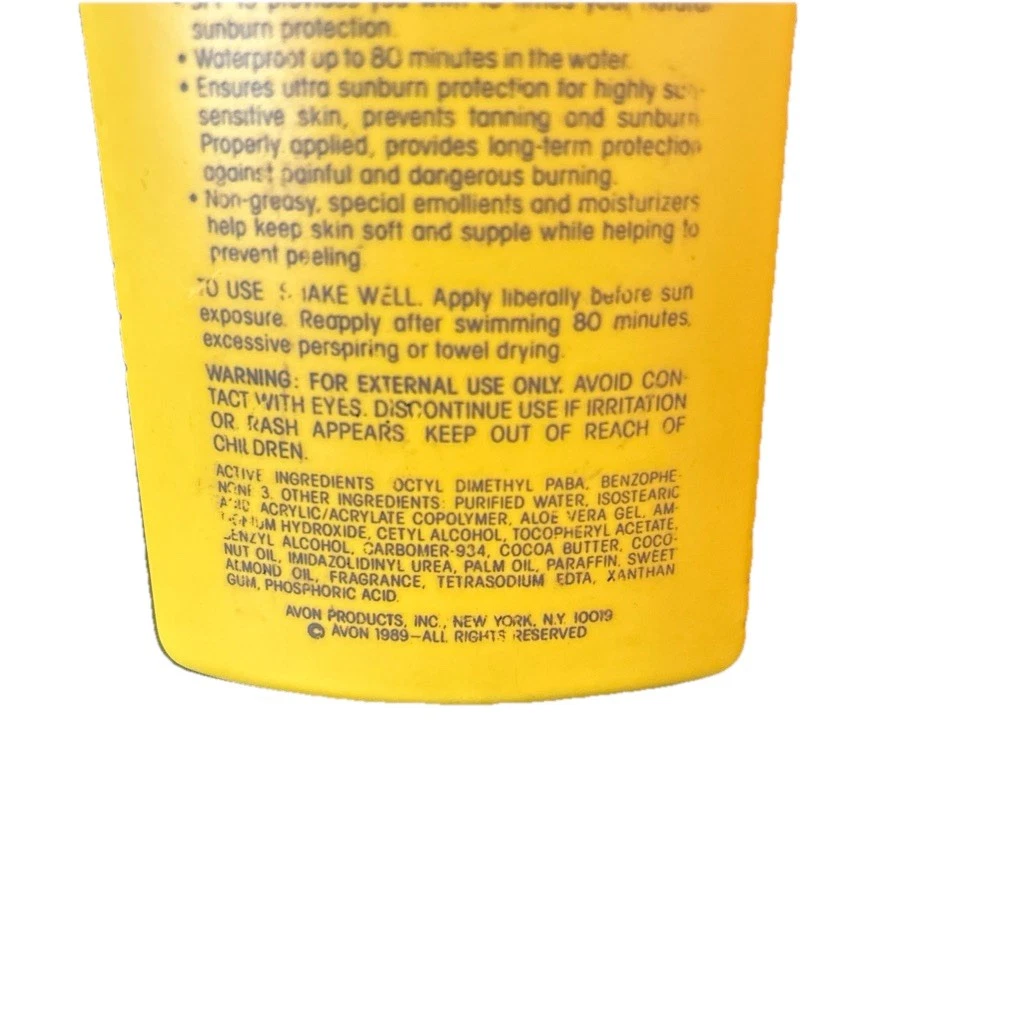 Avon Sun Seekers SPF 15 Broad Spectrum Waterproof Coconut Lotion 4 fl oz
