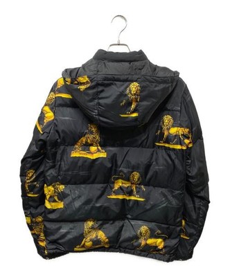 SUPREME 13AW Lion Puffy Jacket Black× Yellow | eBay