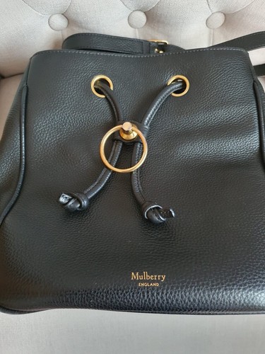 Mulberry hampstead black Leather Two Way Handbag