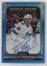 2021-22 O-Pee-Chee Platinum Rookie Blue Traxx Taylor Raddysh #R-TR Auto 1s21